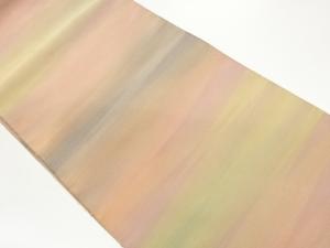 綴れ変わり横縞模様織出し名古屋帯